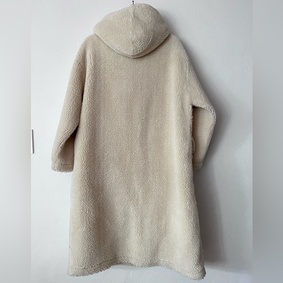 NWT Stand Studio Cream Oversized Teddy Hooded Coat - The Jessica Jacket - Picture 9 of 10